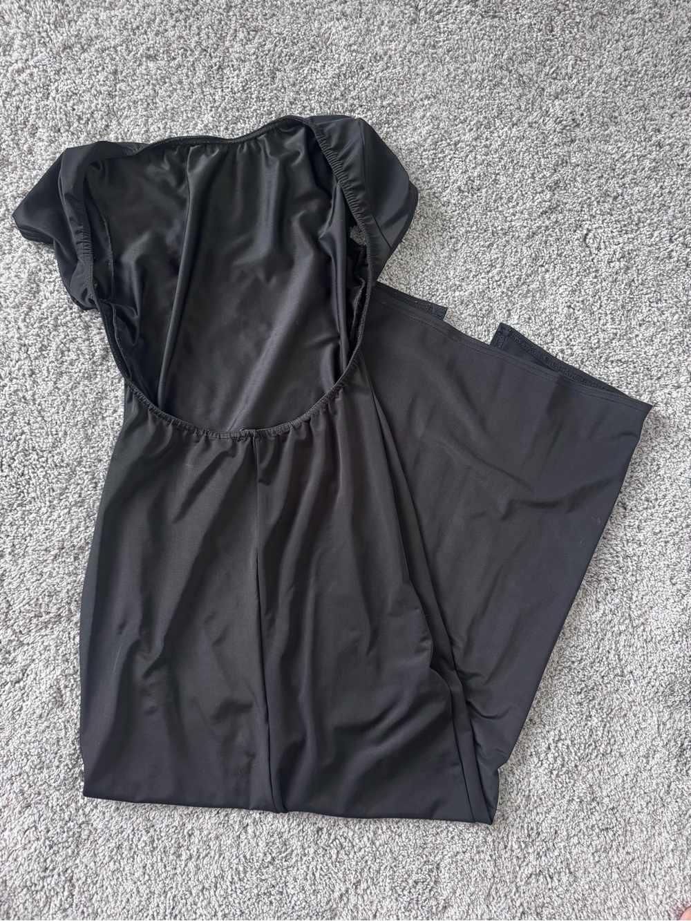 Boohoo Black Scoop-Back Dress
